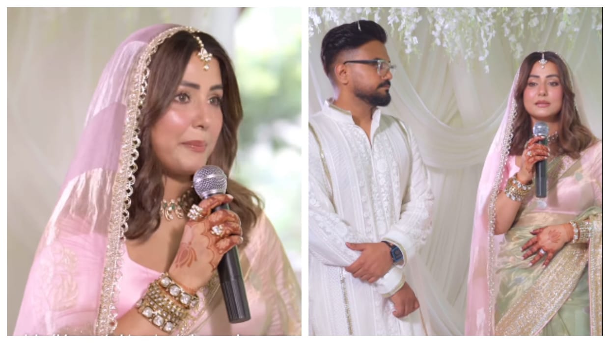 hina khan emotional wedding video goes viral said pta nhi kal kya hoga to rocky jaiswal