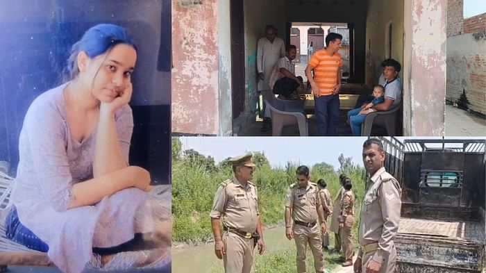 Meerut Murder Case Aastha talking to a friend on mobile mother strangled her to death and cousin cut her neck