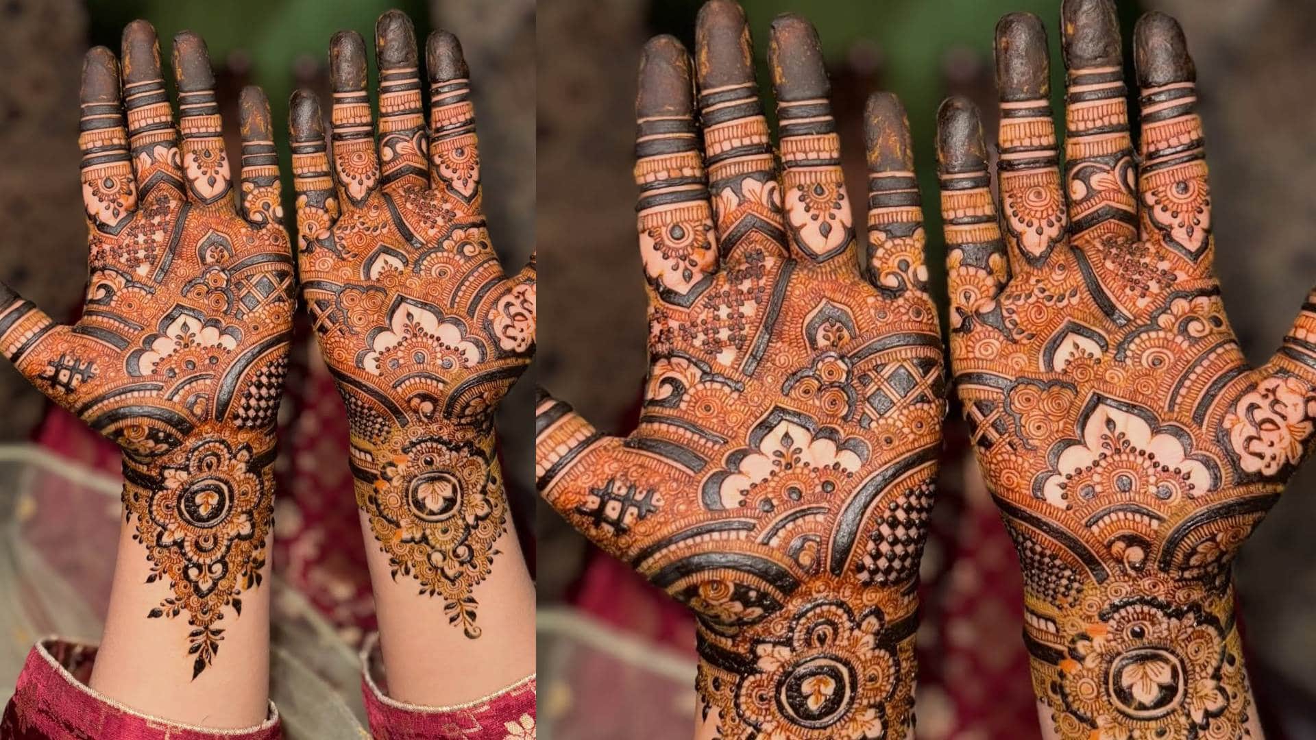 latest mehndi design for onam festival different mehndi style for onam