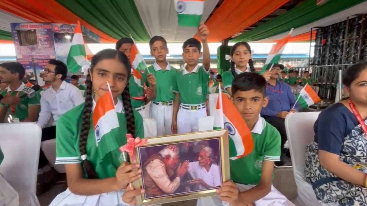 J&K: Children in Katra showed enthusiasm to welcome PM