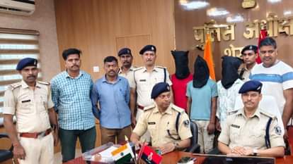 पुलिस की गिरफ्त में आरोपी