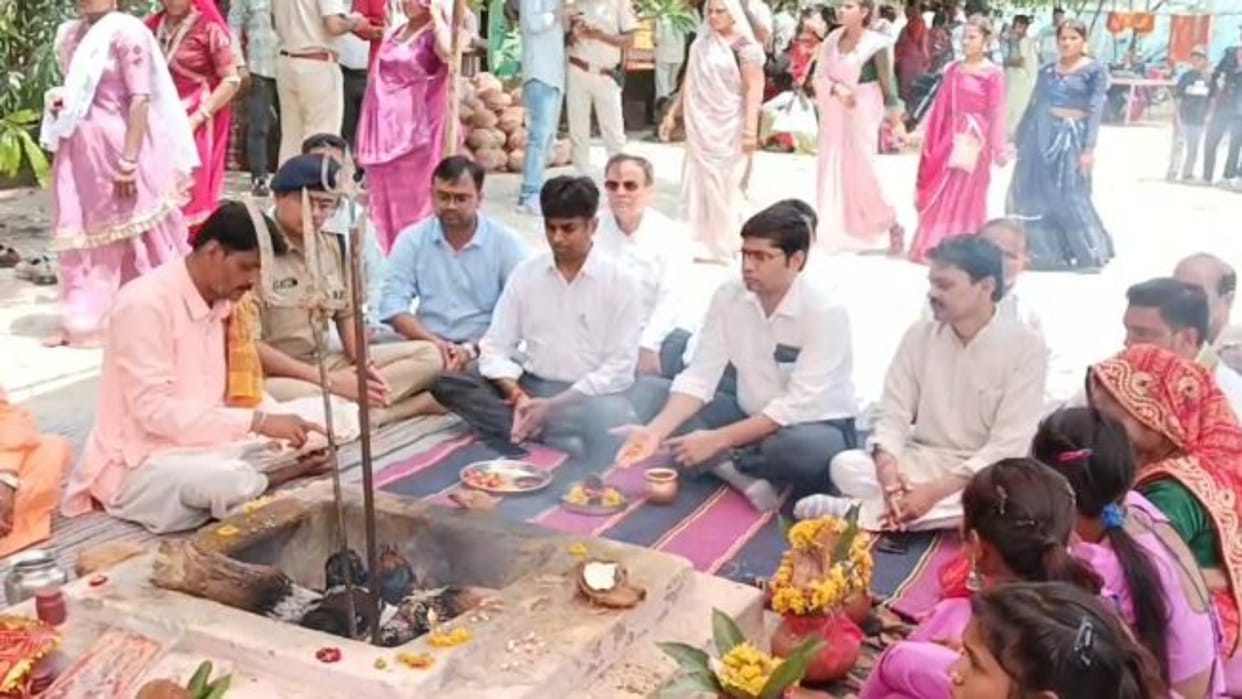 Banswara: Water self-reliance campaign launched with Mahi Mata pujan, public took pledge to conserve water