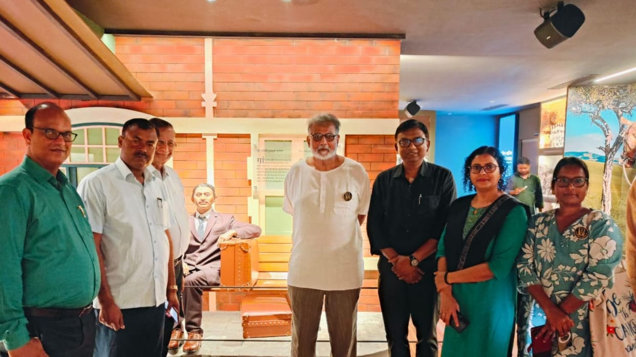 Bihar: Mahatma Gandhi great grandson Tushar Gandhi visited Bapu Tower