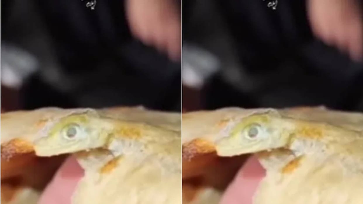 Dead fish came out from the tandoori roti in the dhaba Video goes viral on Internet