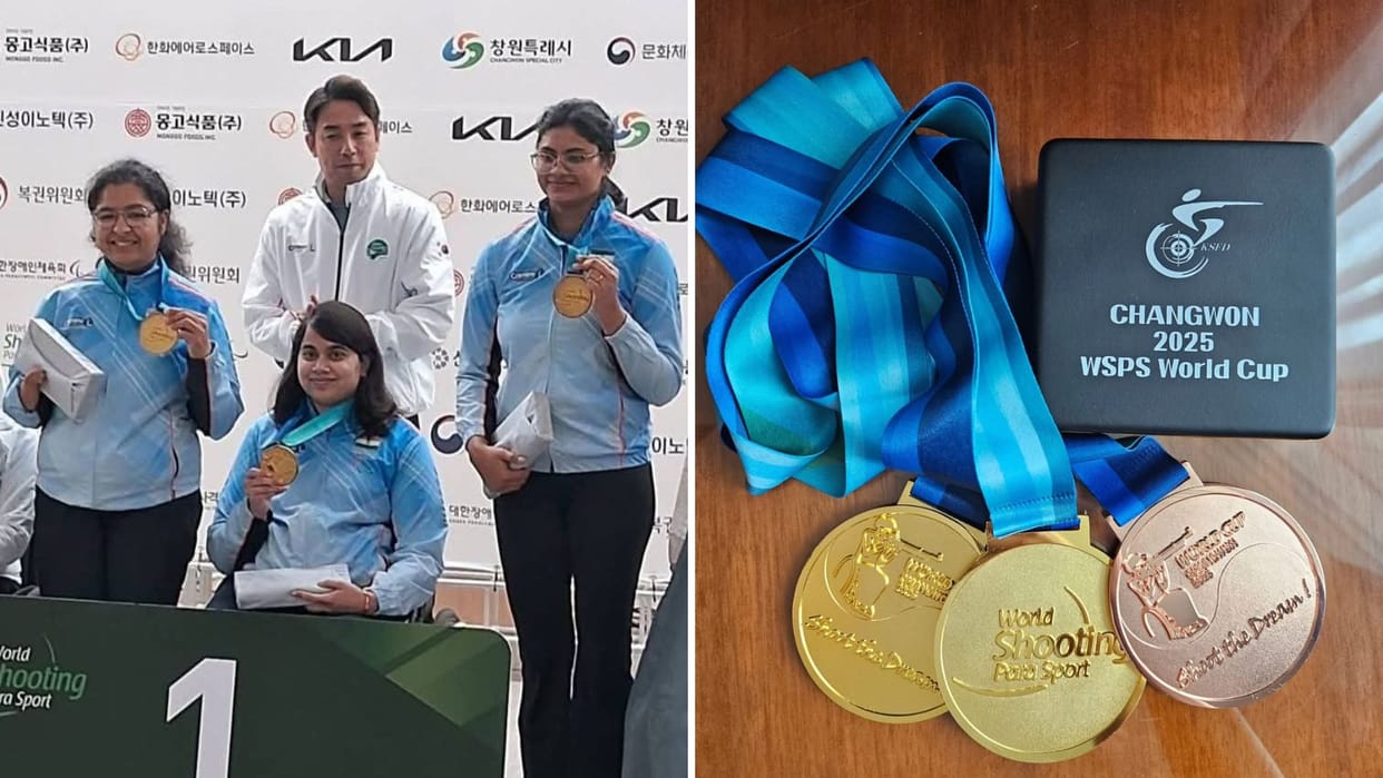sumedha pathak made world record in para shooting won medal in South Korea