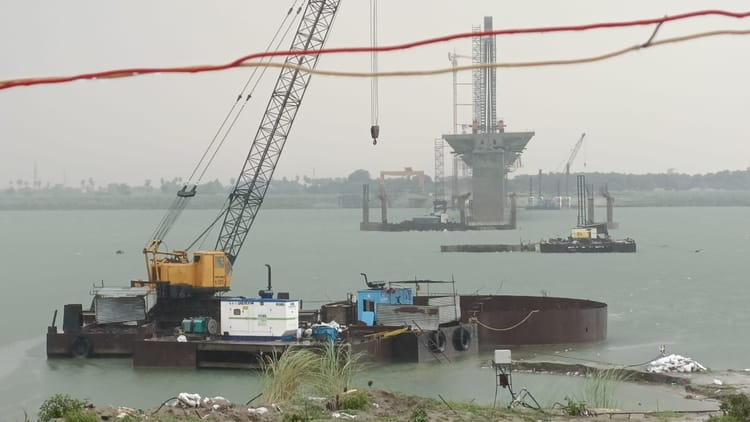 Bihar News : फिर शुरू हुआ सुल्तानगंज-अगुवानी घाट पुल का निर्माण कार्य, 18 माह में पूरा करने का है लक्ष्य