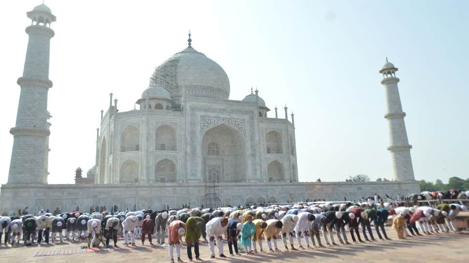 Namaz was offered at these places including Taj Mahal on Bakrid