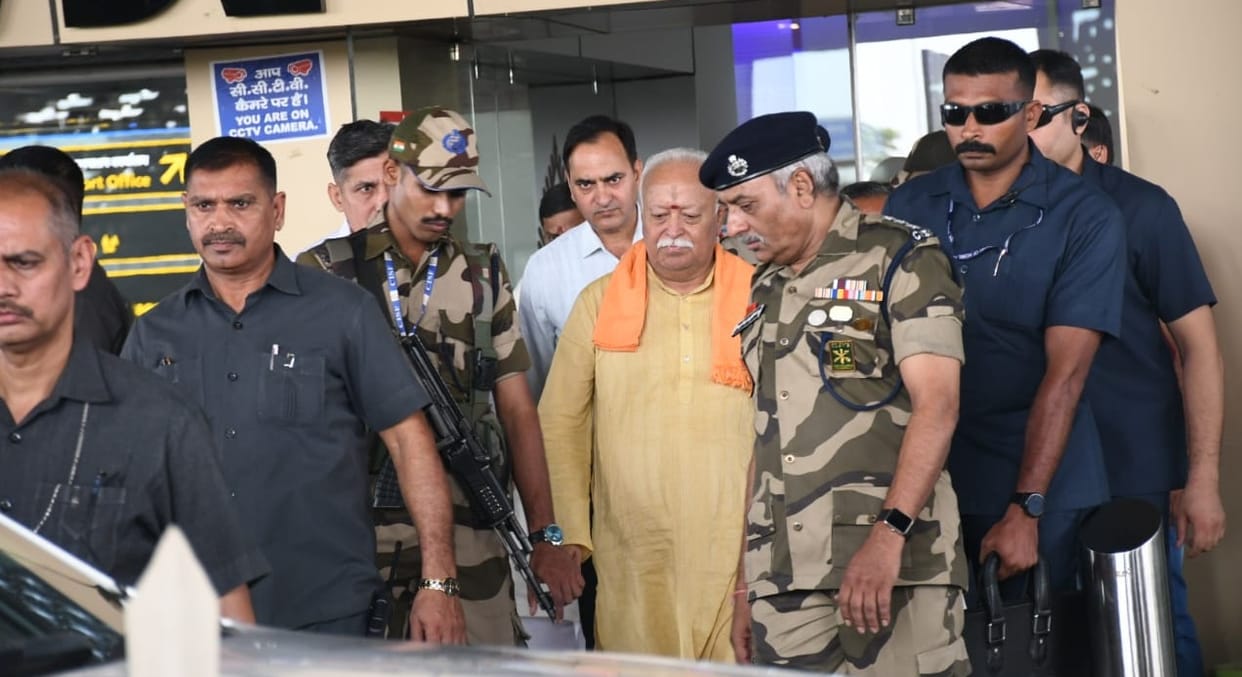 Kanpur Sangh chief Mohan Bhagwat arrives on a metropolitan visit will address the worker development class