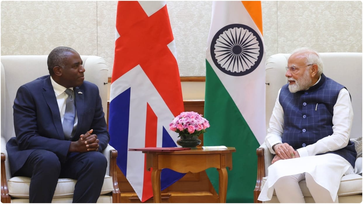 David Lammy calls on PM Modi, conveys UK's strong interest in furthering cooperation
