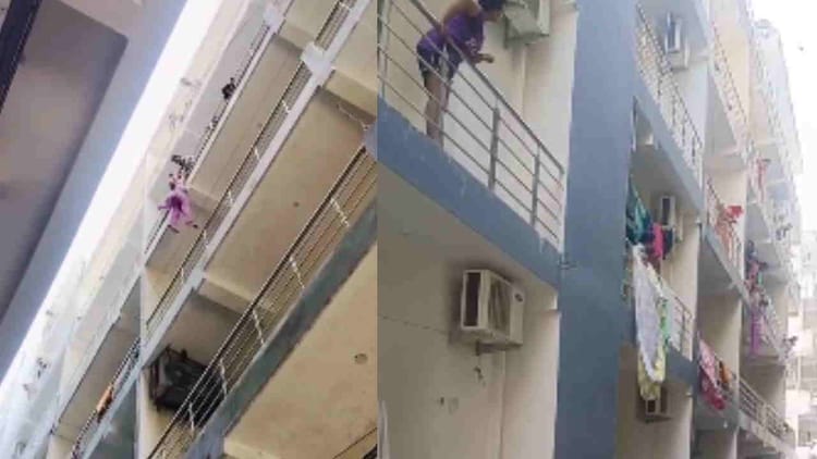 Rishieksh: पति से हुआ झगड़ा तो महिला ने की चौथी मंजिल से कूदने की कोशिश, लटकी रही देर तक, बमुश्किल बची जान