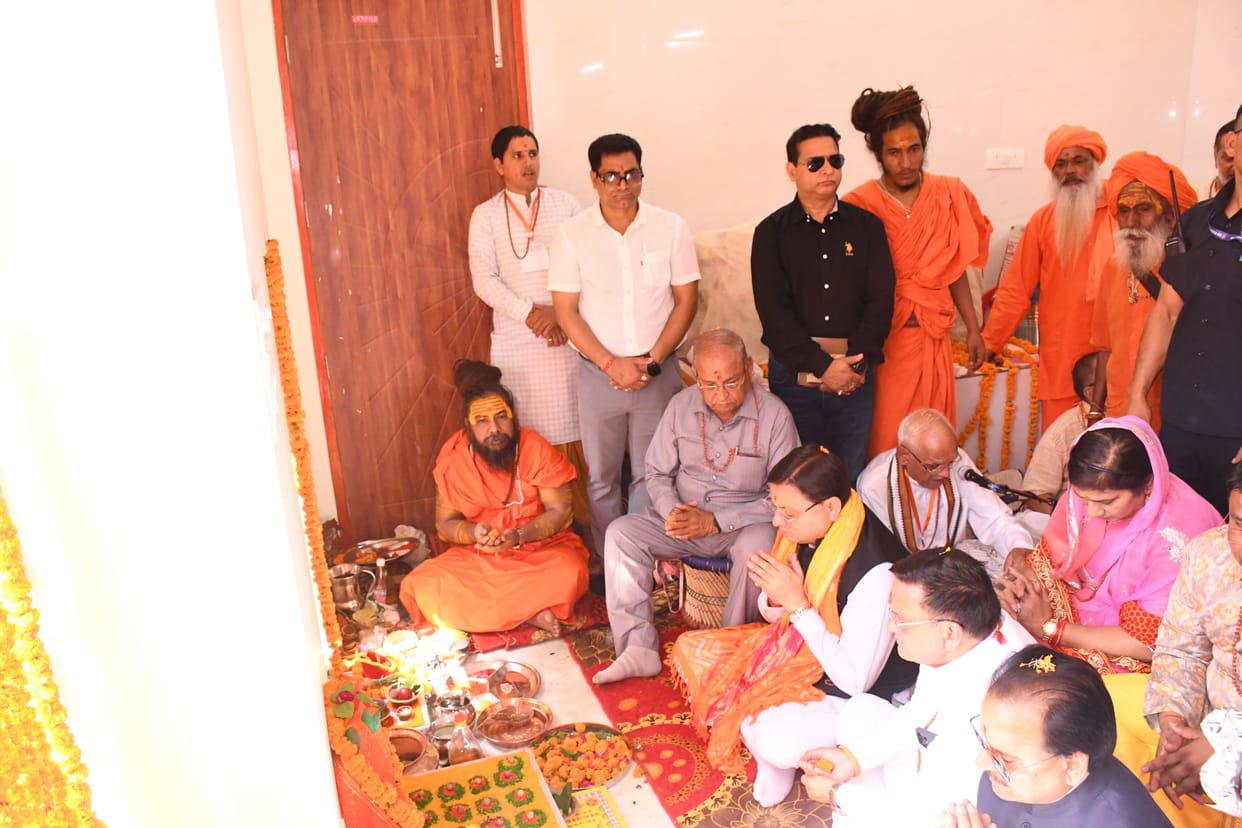 CM Pushkar Singh Dhami performed worship during Pran Pratishtha of Kalu Siddh Temple haldwani
