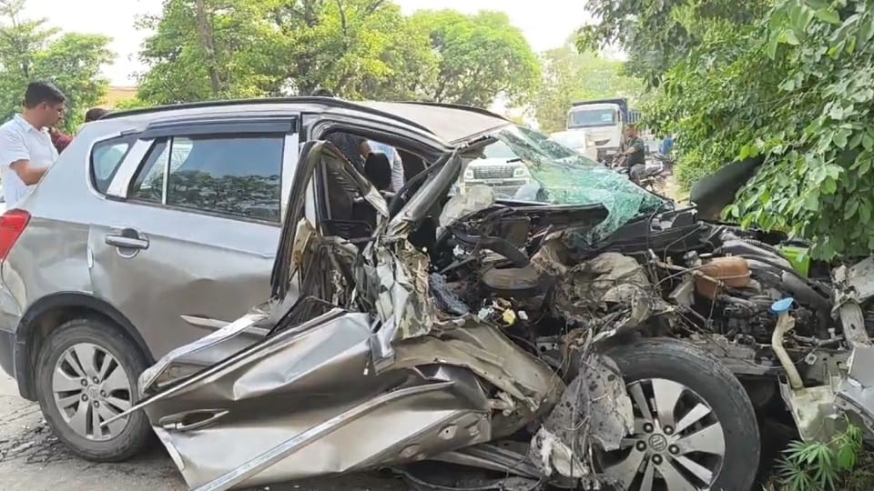 5 injuerd in Road accident at Yamunanagar