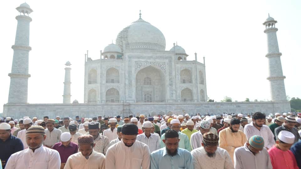 Namaz was offered at these places including Taj Mahal on Bakrid