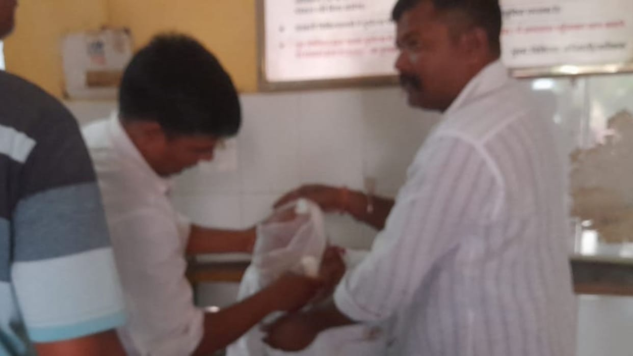 Miscreant shot former village head taken to hospital in injured condition accused arrested