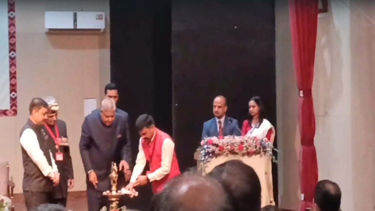 Vice President Jagdeep Dhankhar participated in the Nauni University samvad