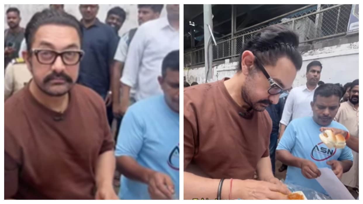 aamir khan making vada pav on mumbai streets promoting movie sitare zameen par