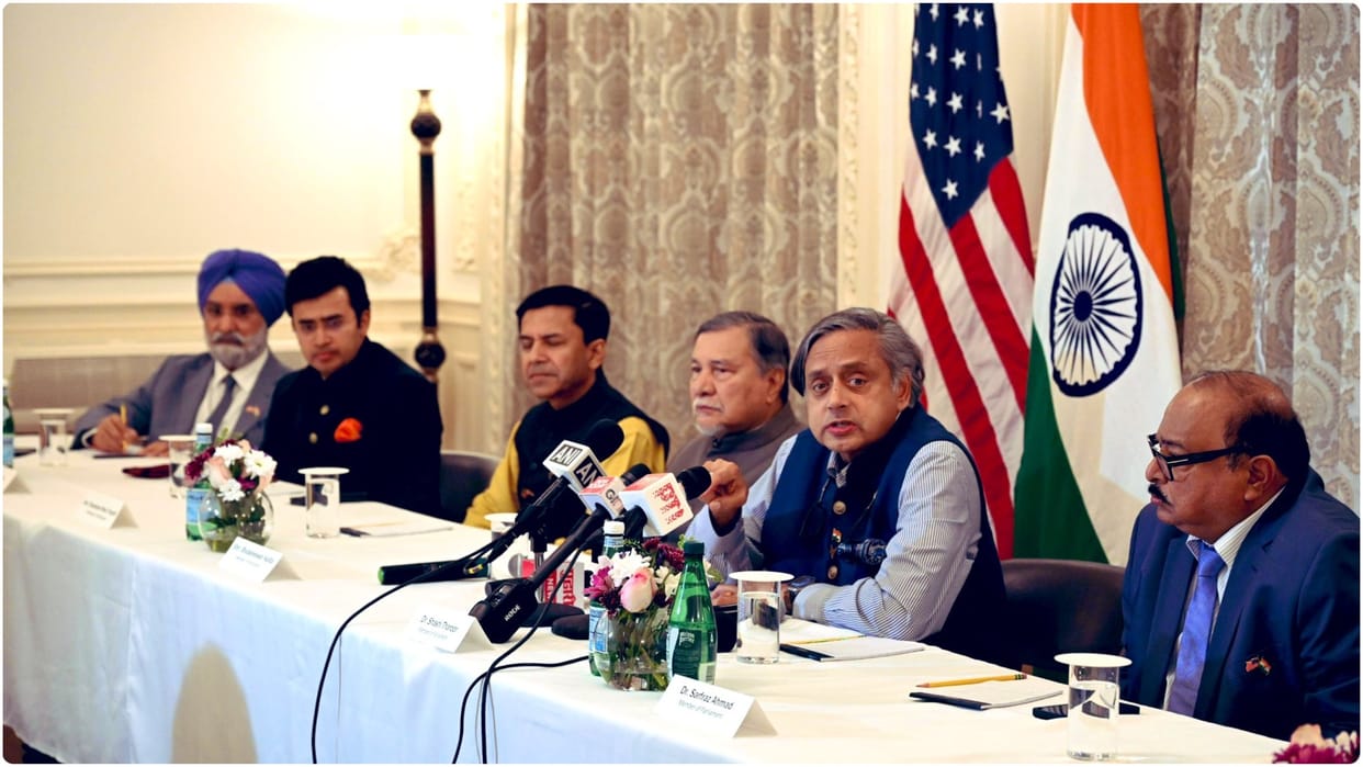 All-party Parliamentary delegation led by Shashi Tharoor wraps up US visit, News in Hindi