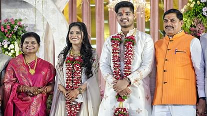 MP News: CM Mohan Yadav's younger son Abhimanyu got engaged to Ishita