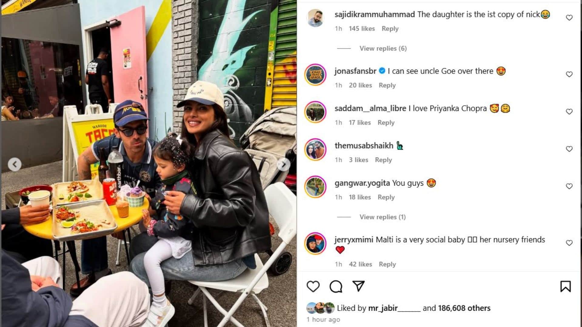Priyanka Chopra shares photos with family Daughter Malti did cute act
