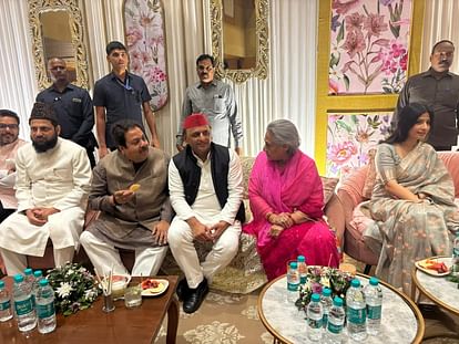 Rinku Singh Priya Saroj Engagement in Lucknow Photos: Guests Arrived in Hotel Akhilesh Yadav Rajiv Shukla