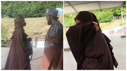 लड़की से अभद्रता करते हैदरी दल के लोग