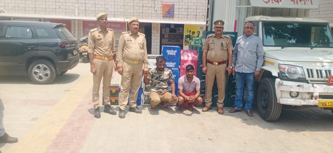 Meerut: 62 Cases of Branded Liquor Hidden in Courier Van Seized, Being Smuggled from Haryana to Goa