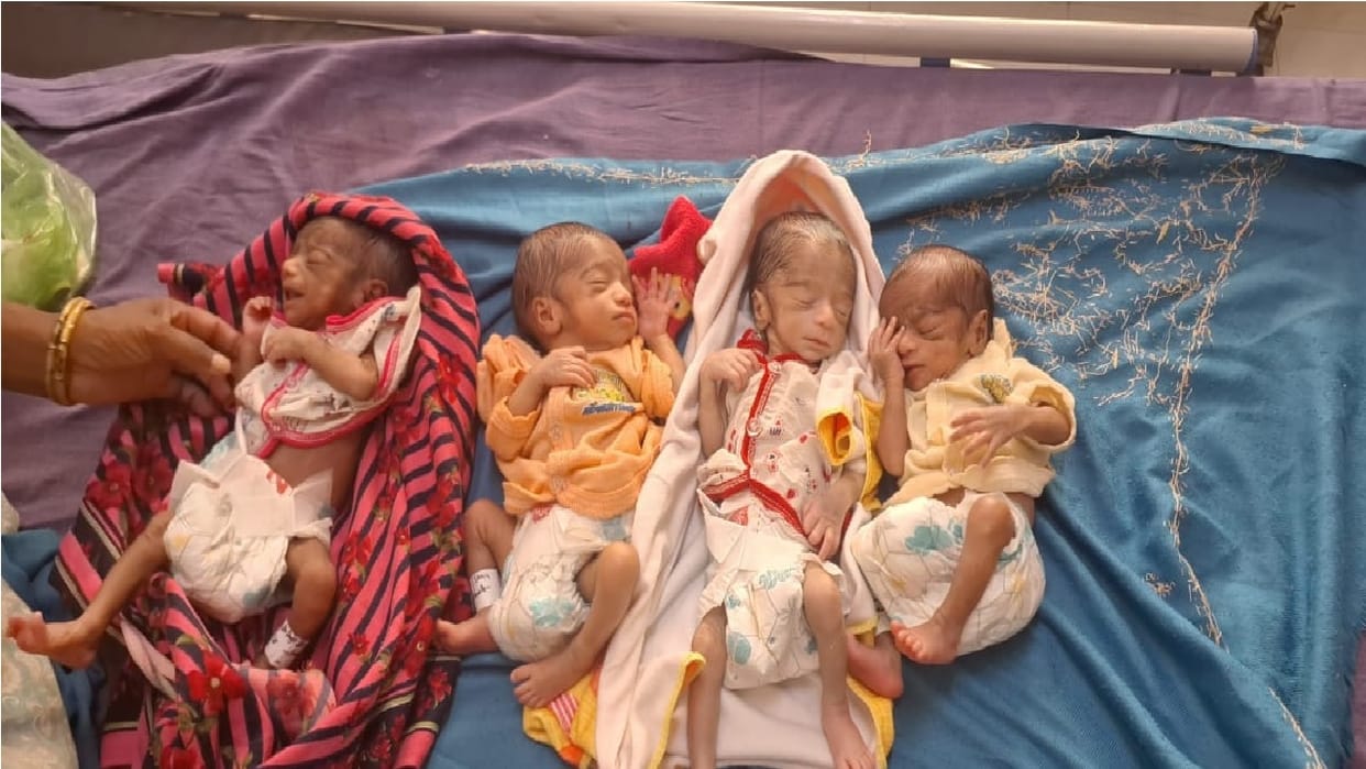 Rajjo Bai of Titu Kheda village of Sirsa gave birth to two sons and two daughters, all are healthy
