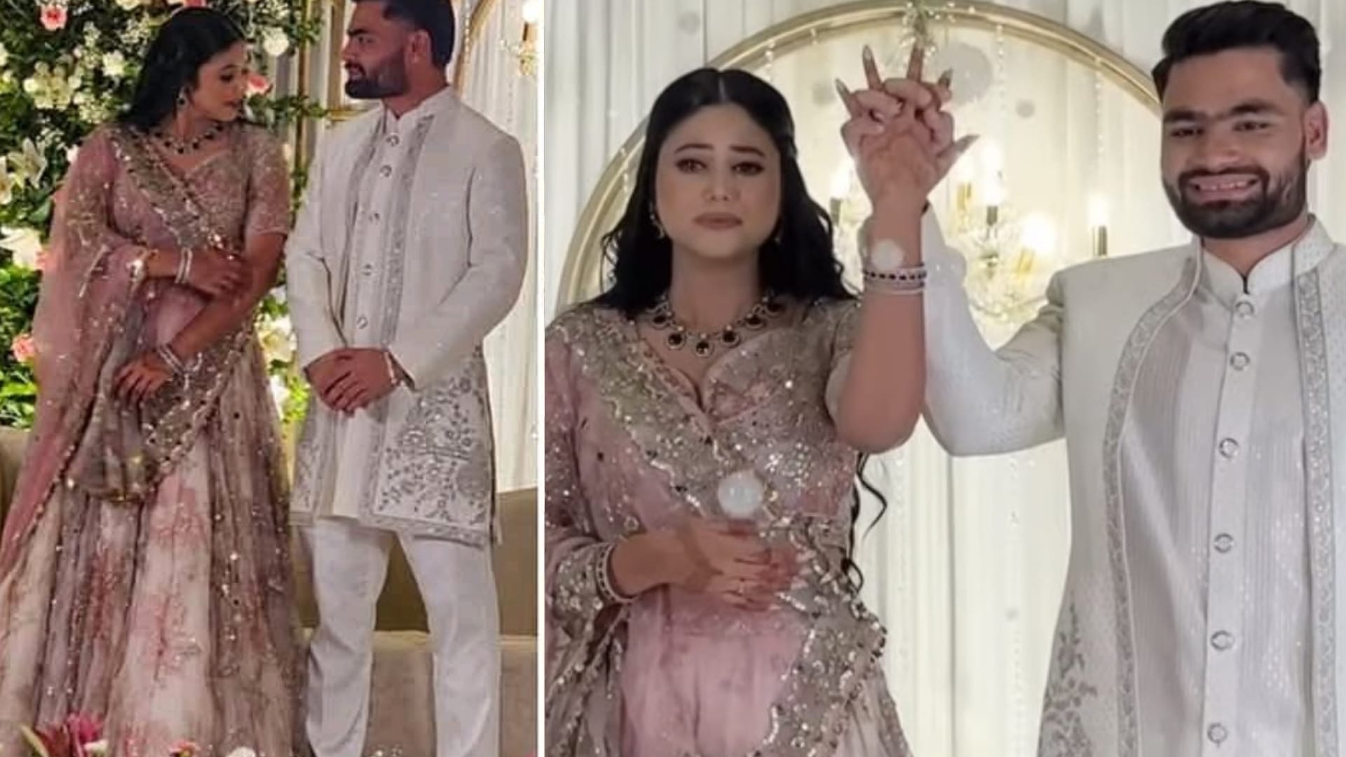 Rinku singh Priya saroj Engagement photos viral on social media