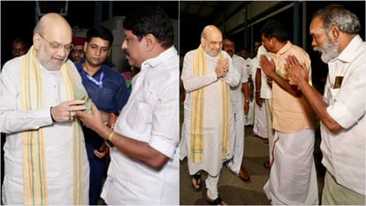 Amit Shah Tamil Nadu Visit Updates Bjp Core Committee Meeting Nainar  Nagendran Tamilisai Soundararajan - Amar Ujala Hindi News Live - Amit Shah  In Tamil Nadu:अमित शाह ने मीनाक्षी मंदिर में की