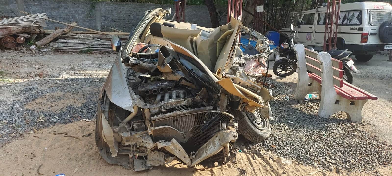 Bhopal Accident: High speed car collided with a truck taking a turn, two sisters died