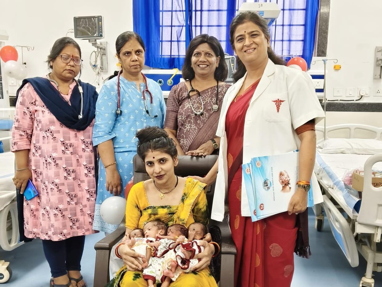 Bhopal: Doctors saved 4 newborns born together in Katju after 60 days of hard work and discharged them