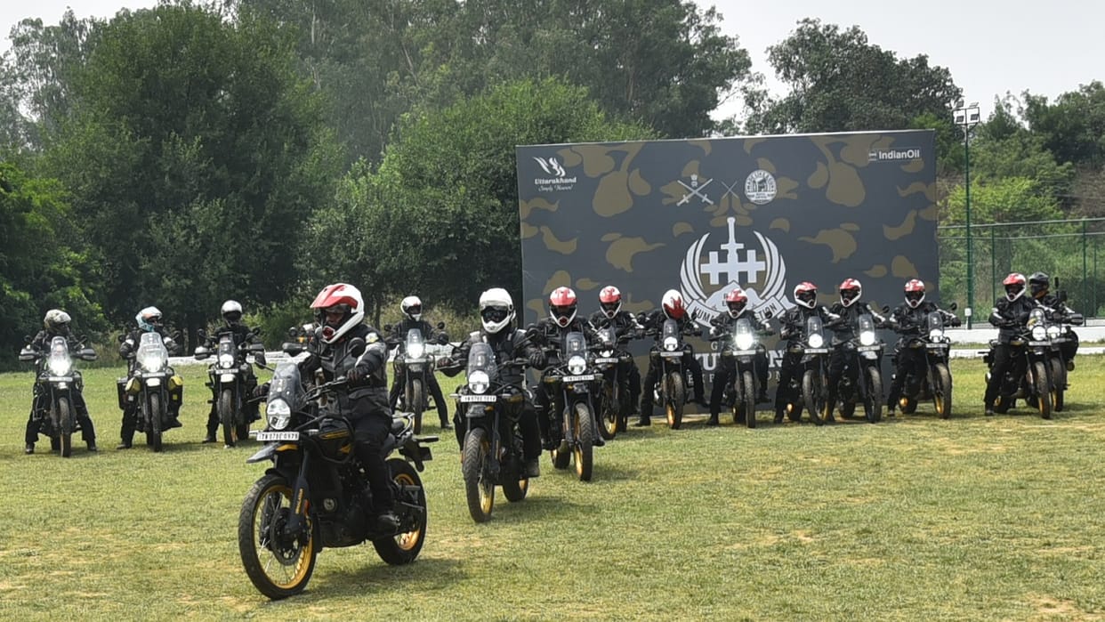 riders of Indian Army took out a bike rally in honor of General Zorawar Singh