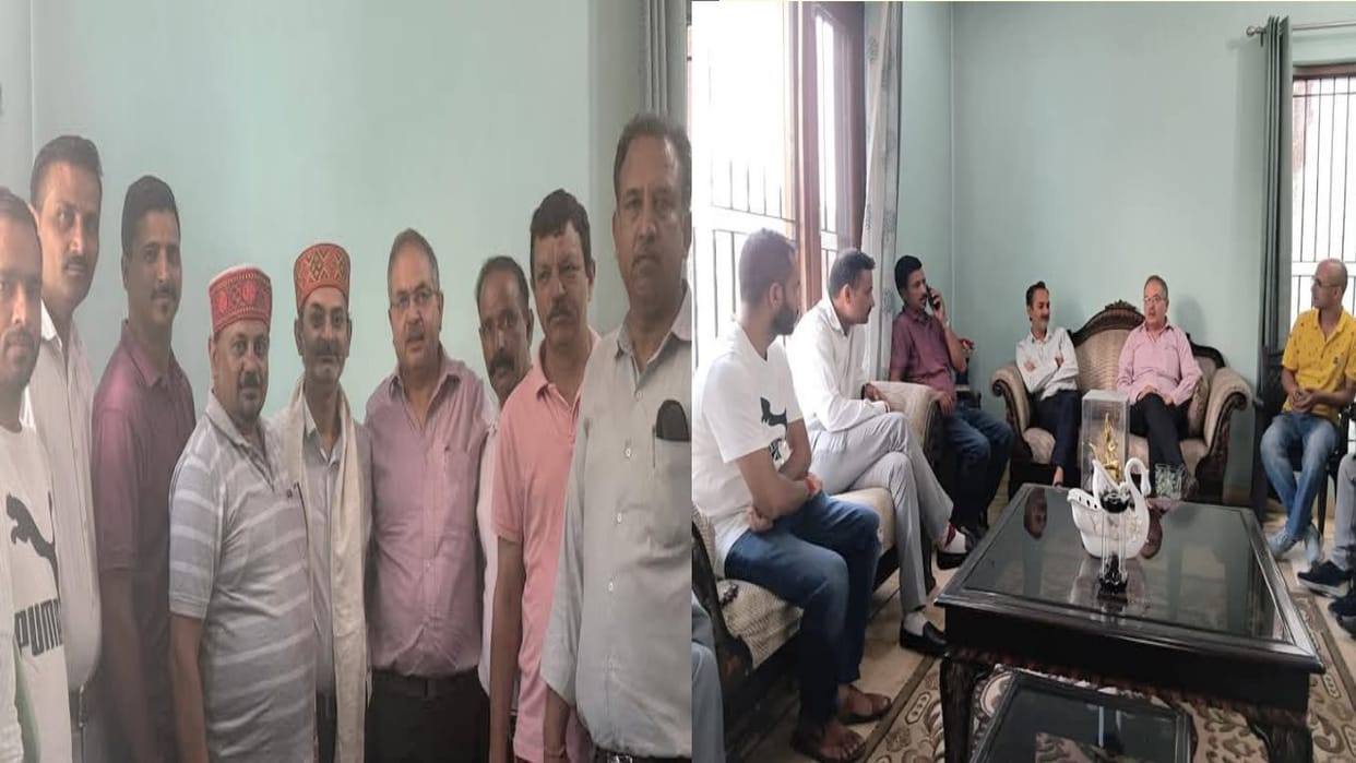 Newly appointed officers and executive members of INTUC met HRTC Vice President
