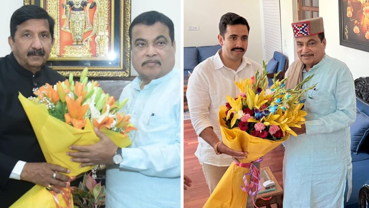 Deputy CM Mukesh Agnihotri met Union Minister Gadkari In New Delhi know in detail what was discussed