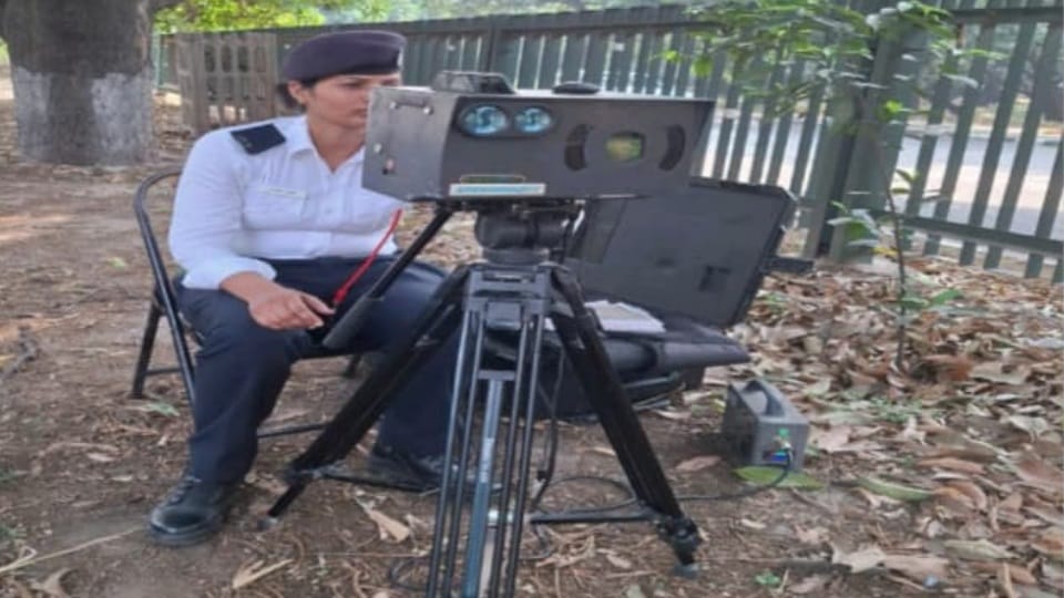 Lidar gun of Chandigarh Traffic Police will control speeding vehicles at night
