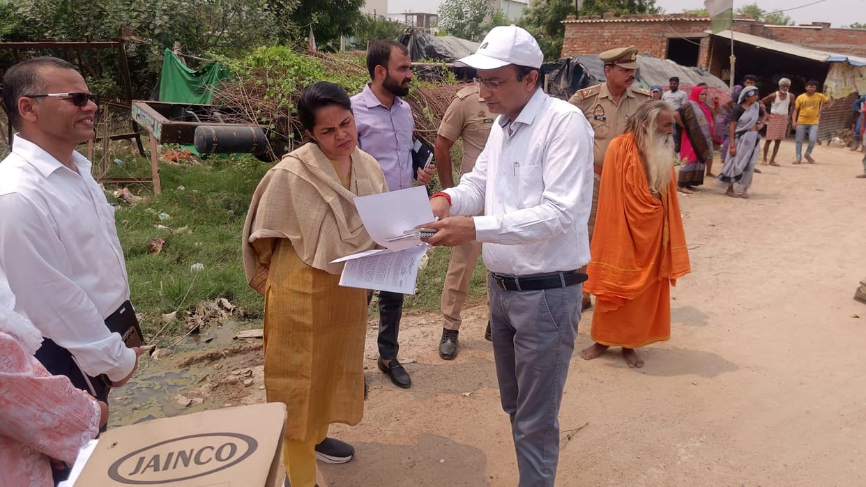 Six people including Lekhpal and Kanungo were punished for negligence in freeing the illegal possess