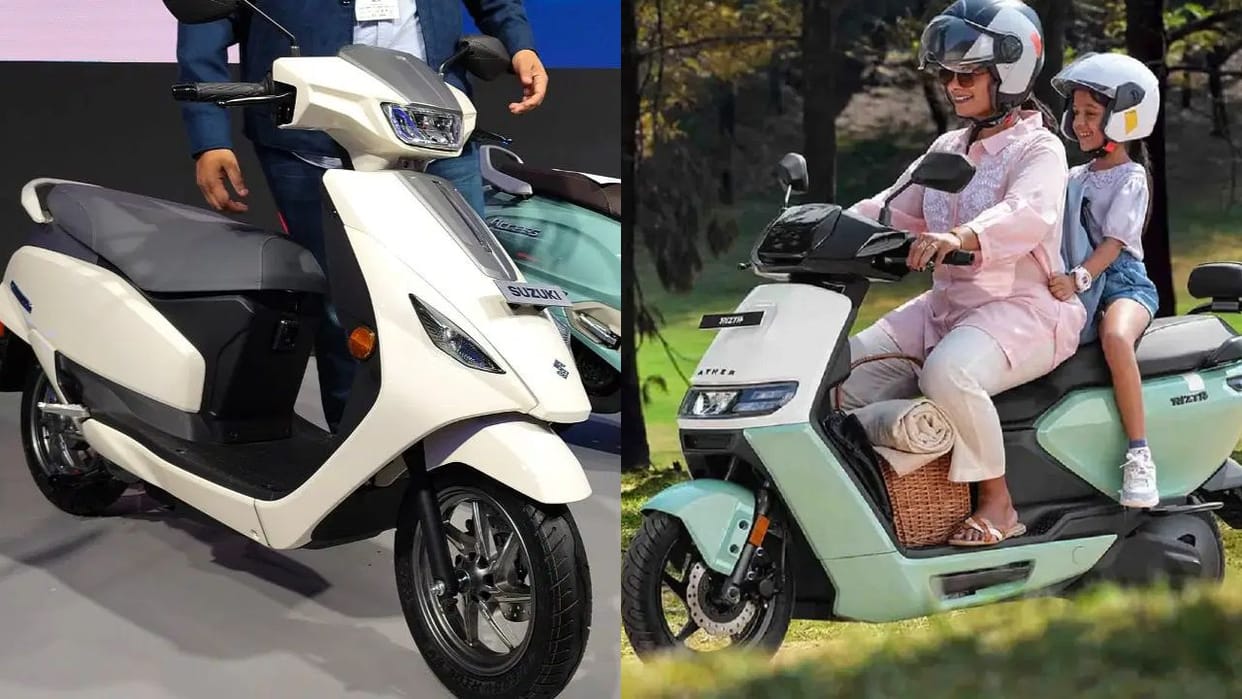 suzuki e Access vs ather rizta electric scooter comparison hindi price features range specs