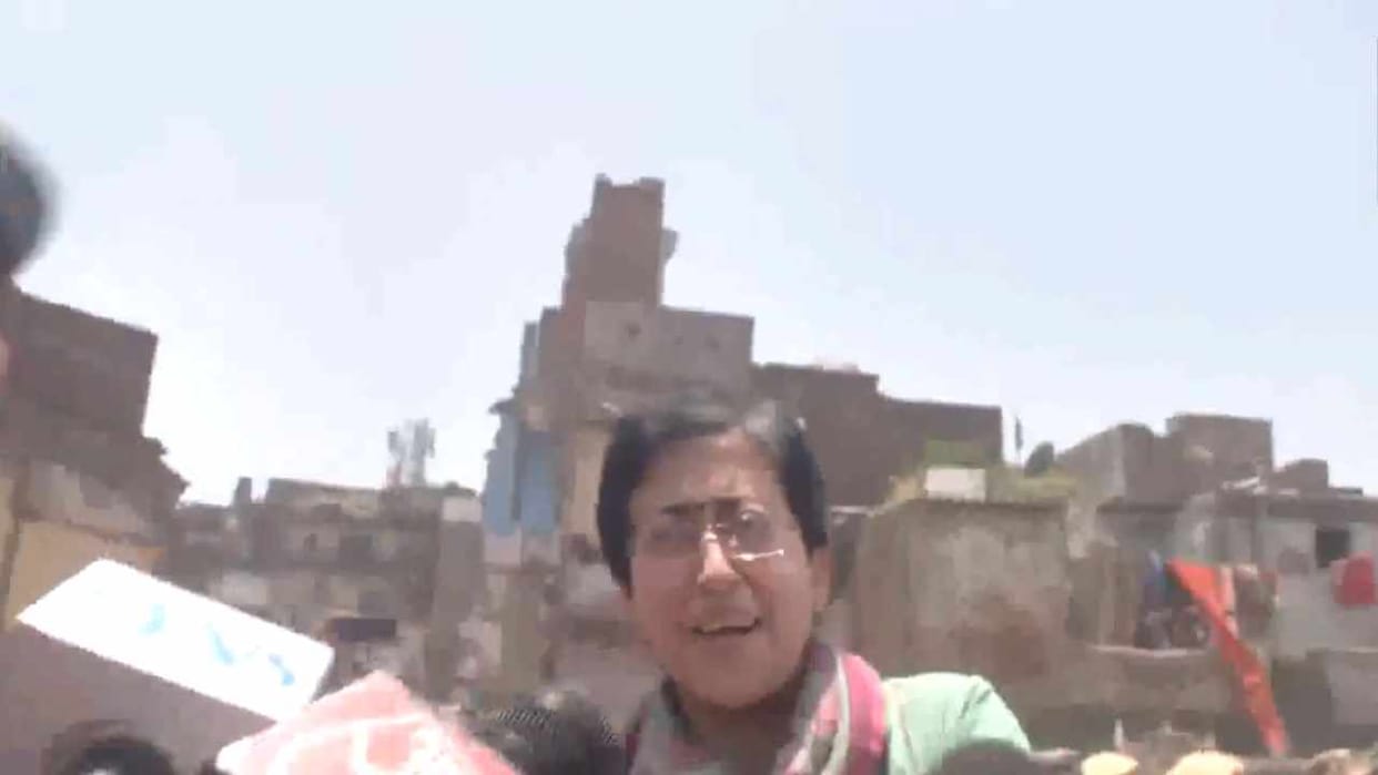 Former CM Atishi detained by Delhi Police during anti-demolition protest