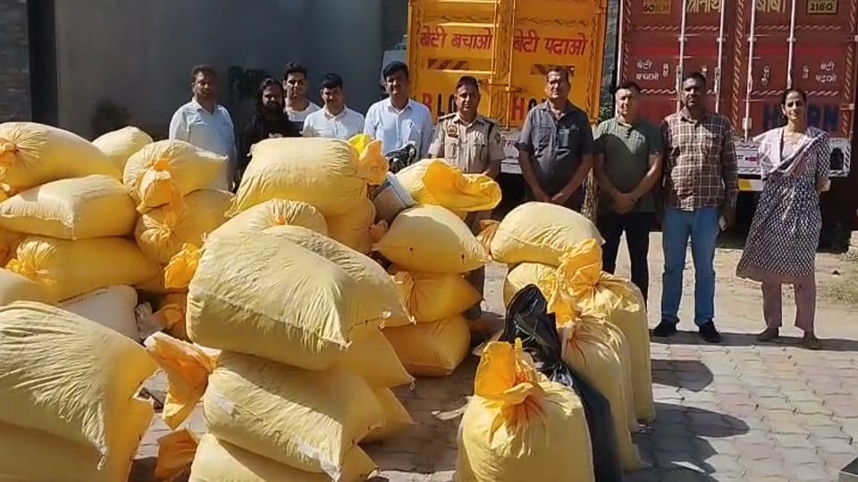 1050 kg poppy husk recovered in Fatehabad