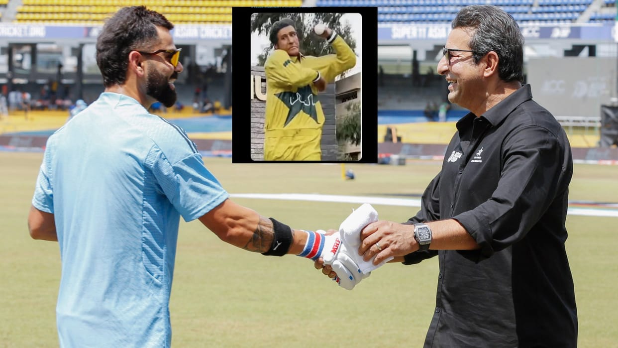 'Is he king of swing or Sylvester Stallone?' Wasim Akram statue ridiculed in Pakistan, Watch Photo