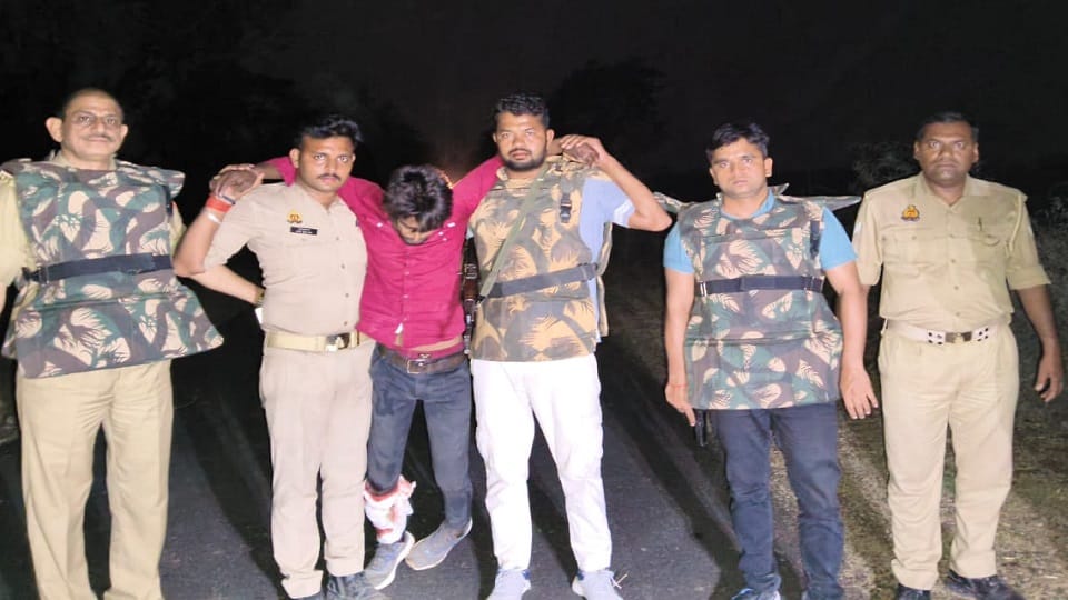 wanted criminal who escaped from police custody was arrested in an encounter pistol and cartridges recovered i