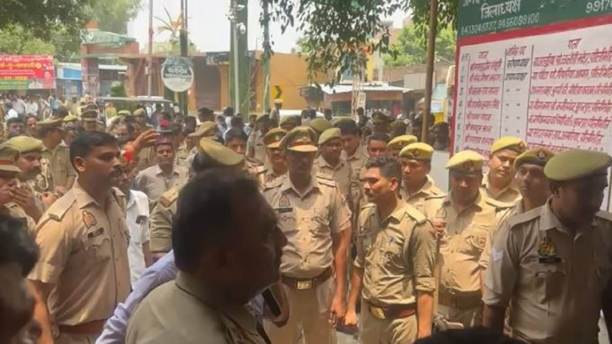 Preparations for action on SP office in Pilibhit