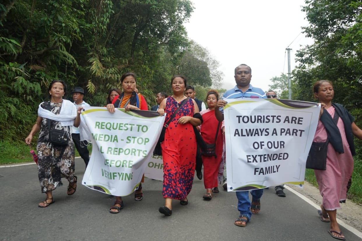 Infamy due to Raja murder case people of Sohra in Shillong took out a peace rally