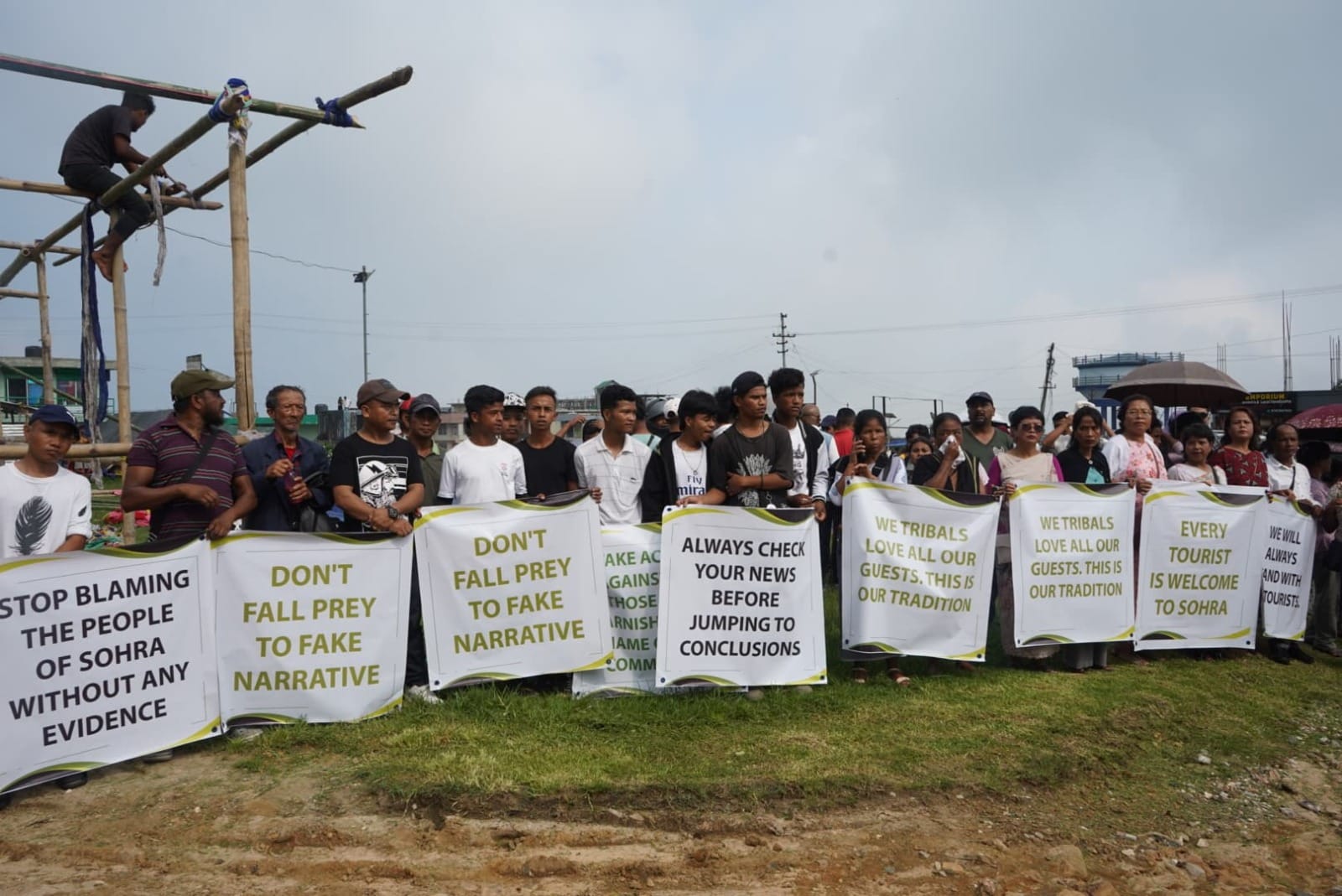 Infamy due to Raja murder case people of Sohra in Shillong took out a peace rally