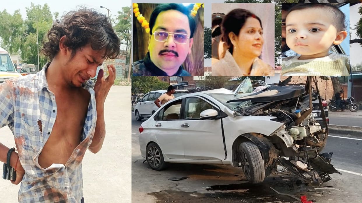 Shahjahanpur road accident young man took 500 rupees and told them the way to the hospital