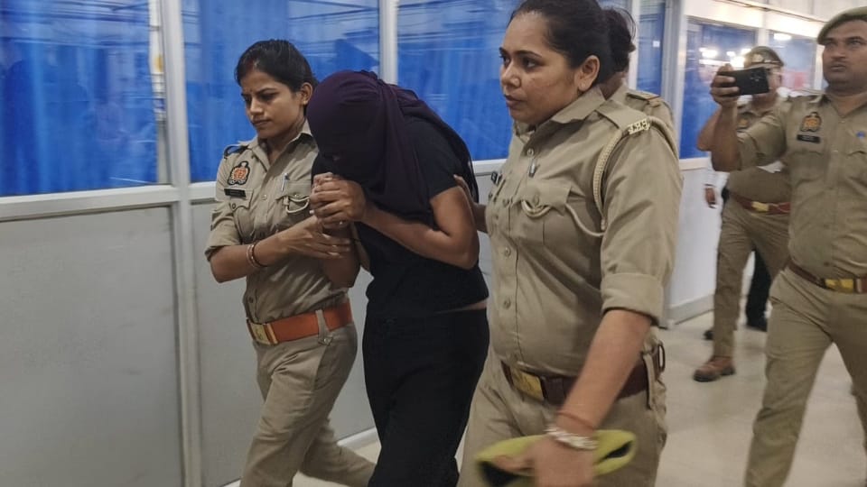 Sonam Raghuvanshi case came out bending down no one could even see her face she was being monitored with drone