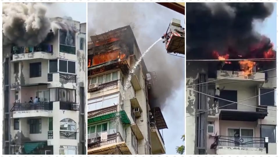 fire broke out in Dwarka flat lives of daughter nephew and uncle could have been saved if people do something