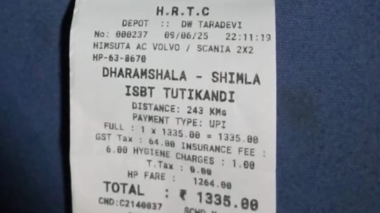 HRTC Volvo fare charged in ordinary bus passengers complained to corporation management