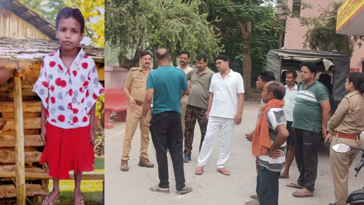 Barabanki: An eight-year-old girl died and two were injured after being hit by a speeding pickup.