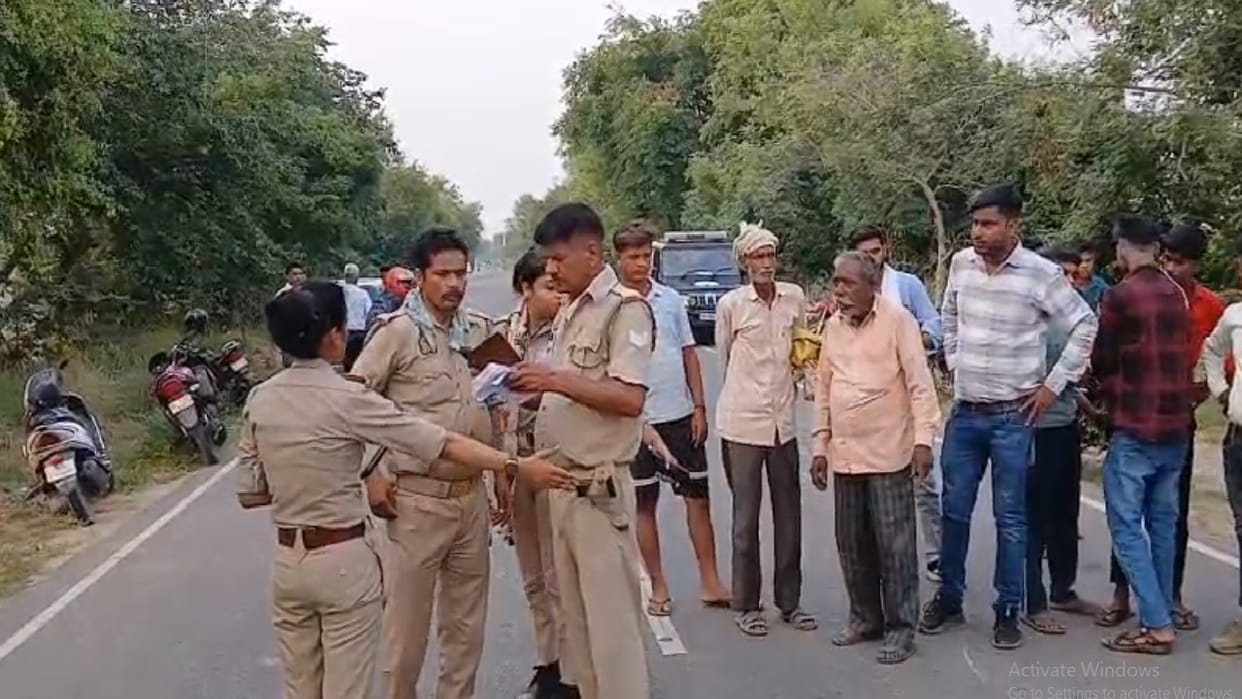 Three youths died in a collision with an unknown vehicle in Badaun